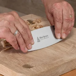 Blue Spruce Curved Card Scraper