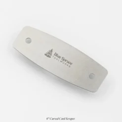 Blue Spruce Curved Card Scraper