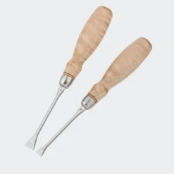 Blue Spruce Optima Fishtail Chisels - Curly Maple