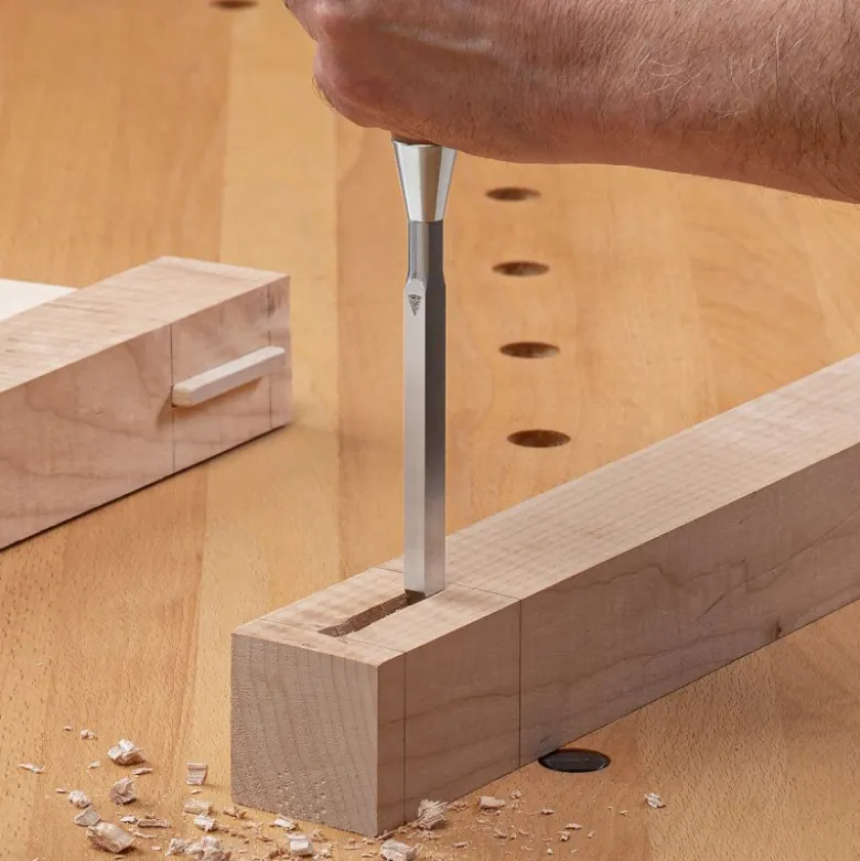 Blue Spruce Optima Mortise Chisels - Curly Maple