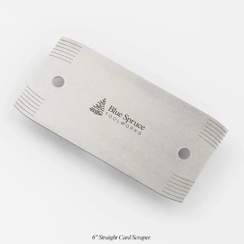 Blue Spruce 6'' Straight Card Scraper