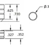 Brusso Brass Ball Catch BC-265