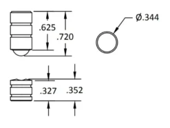 Brusso Brass Ball Catch BC-265