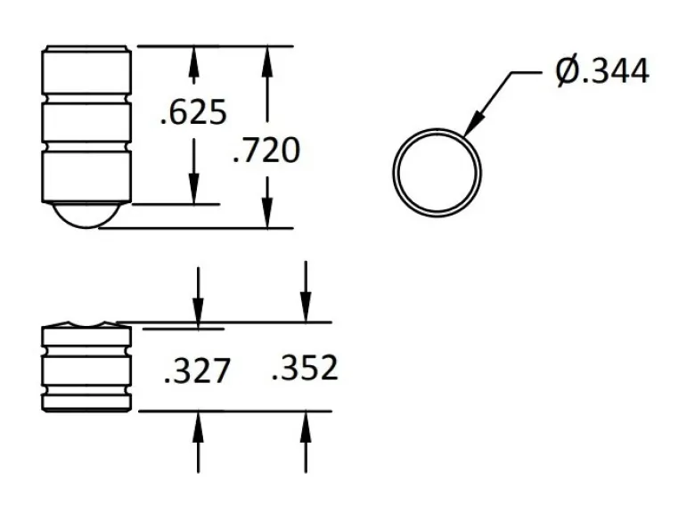 Brusso Brass Ball Catch BC-265