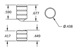 Brusso Brass Ball Catch BC-275