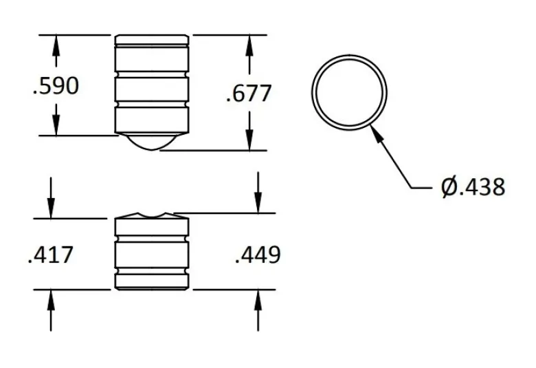 Brusso Brass Ball Catch BC-275