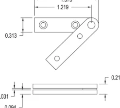 Brusso Brass Centre Pivot Hinge ST-12