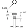 Brusso Brass Jewellery Cabinet Pull MC-422