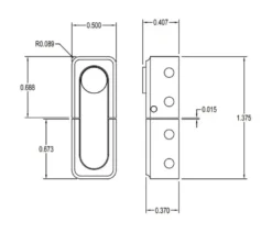 Brusso Brass Latch JB-818
