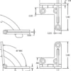Brusso Brass Quadrant Hinge HD-638