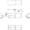 Brusso Brass Shelf Pin K-10