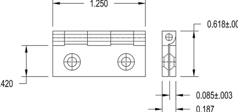 Brusso Brass Stop Hinge JB-103