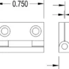 Brusso Brass Stop Hinge JB-101