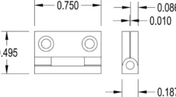 Brusso Brass Stop Hinge JB-101