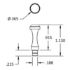 Brusso Stainless Hook MC-437S