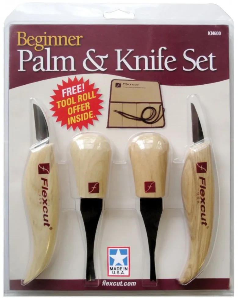 Flexcut Beginner Palm & Knife Set KN600