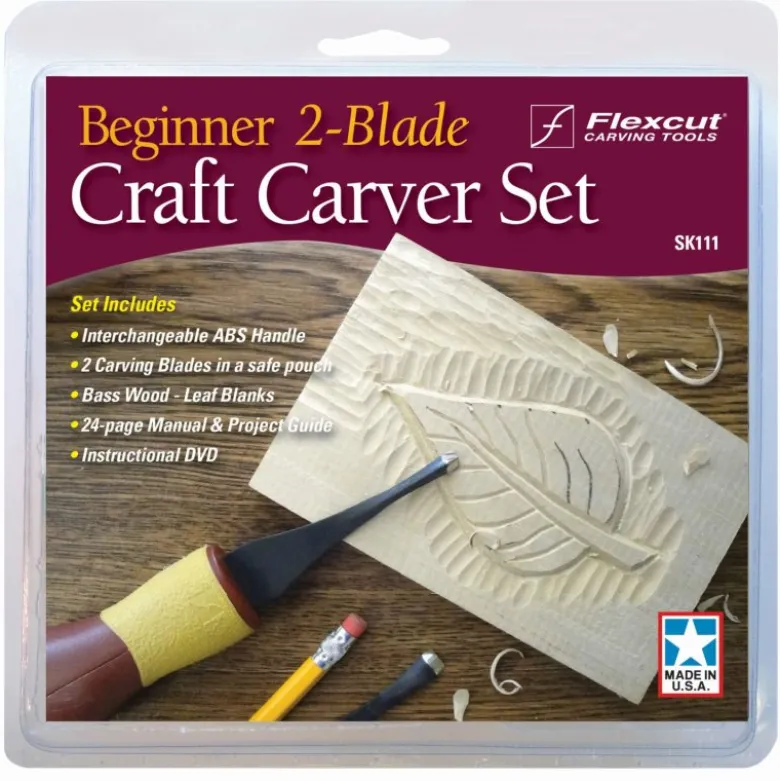Flexcut Beginners 2 Blade Craft Carver Set SK111