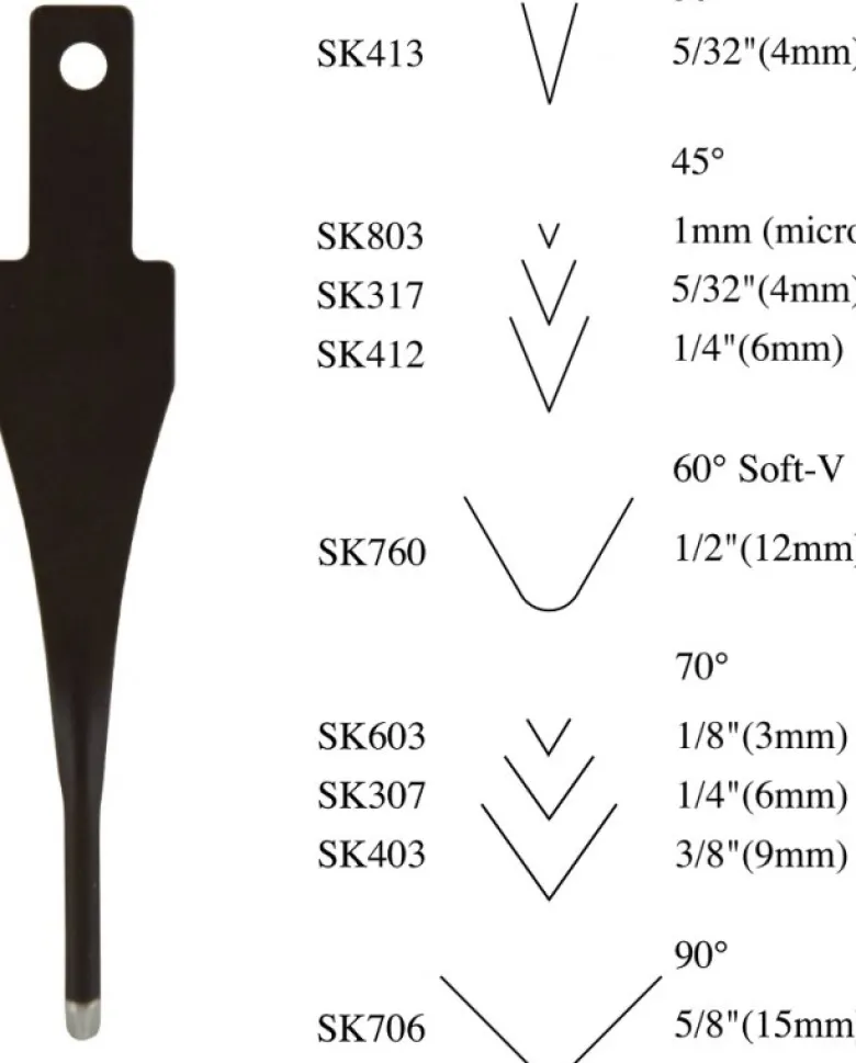 Flexcut 30-degree Interchangeable V-Tool (30°) - 5/32'' (4mm) SK413