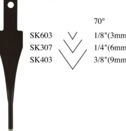 Flexcut 70-degree Interchangeable V-Tools (70°)