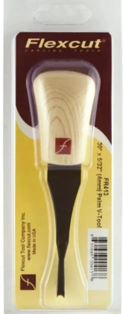 Flexcut 30-degree Palm V-Tool - 5/32'' (4mm) FR413