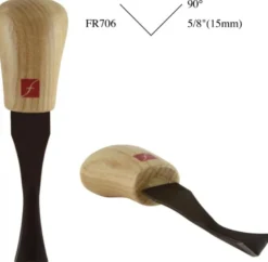 Flexcut 90-degree Palm V-Tool - 5/8'' (15mm) FR706