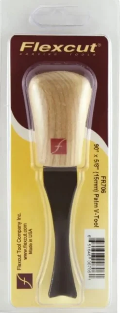 Flexcut 90-degree Palm V-Tool - 5/8'' (15mm) FR706