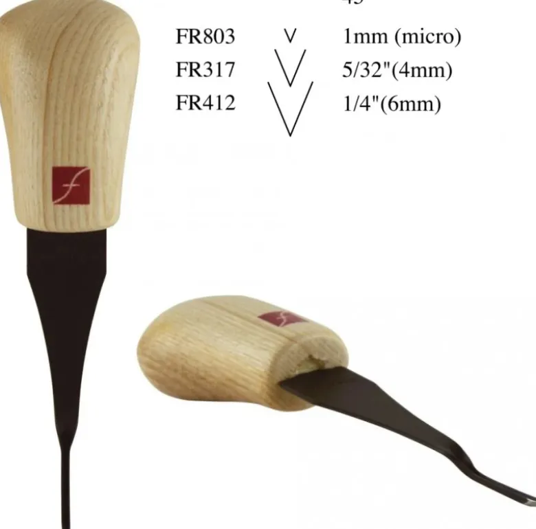 Flexcut 45-degree Palm V-Tools