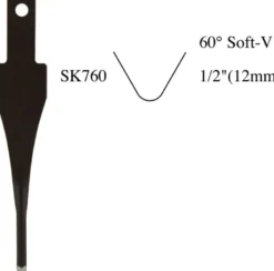 Flexcut 60-degree Soft-V Interchangeable Tool (60°) - 1/2'' (12mm) SK760