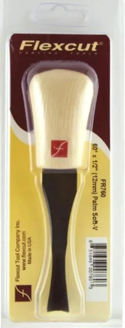 Flexcut 60-degree Soft-V Palm Tool - 1/2'' (12mm) FR760