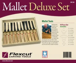 Flexcut 10 pc. Deluxe Mallet Tool Set MC100