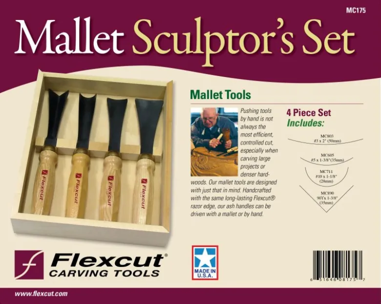 Flexcut 4 pc. Mallet Tool Sculptor's Set MC175