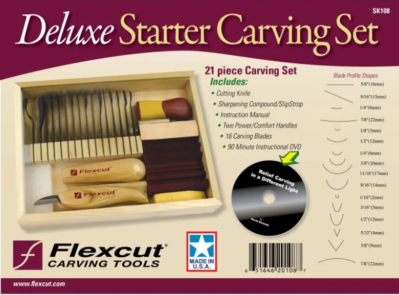 Flexcut 21 Piece Deluxe Starter Set SK108