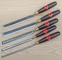 Henry Taylor Cranked Bevel Edge Paring Chisels Set of 5