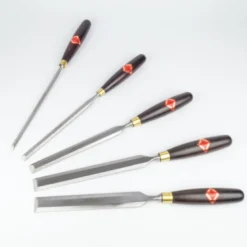 Henry Taylor Long Thin Bevel Edge Paring Chisels Set of 5