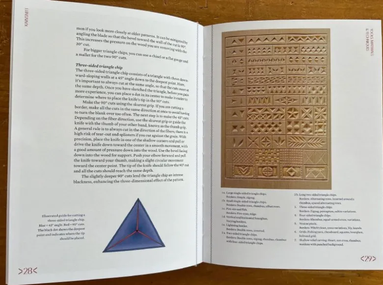 Karvsnitt: Carving, Pattern & Color in the Slojd Tradition