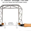 Knew Concepts Birdcage Titanium Fret Saw with Lever Tension