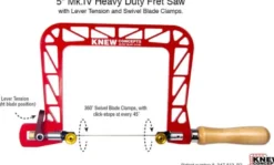 Knew Concepts Mk.IV Heavy Duty Fret Saw with Lever Tension & Swivel Blade Clamps