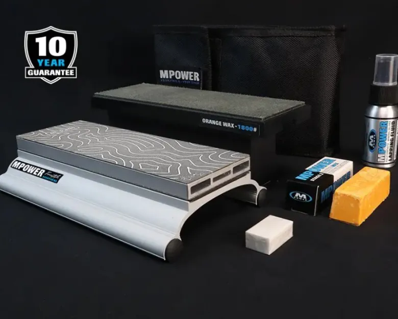 MPOWER Double Sided Diamond Sharpening Stones with Base