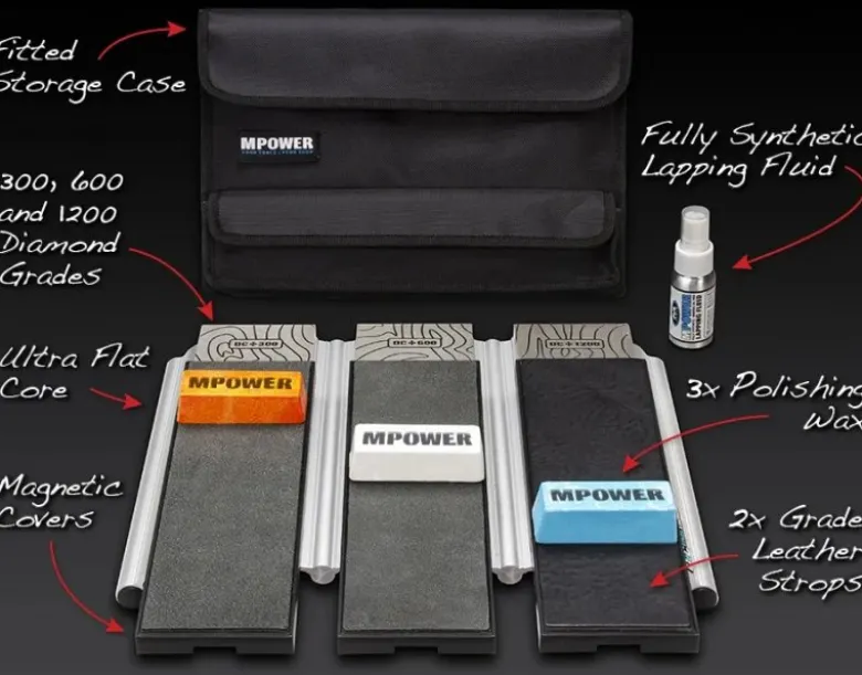 MPOWER Side by Side Diamond Sharpening Stone Set - Triple