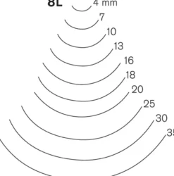 Pfeil Long Bent Gouges Series 8L