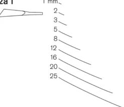 Pfeil Series 2a L - Spoon Bent Gouge - Left Skew