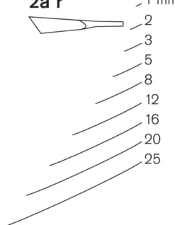 Pfeil Series 2a R - Spoon Bent Gouge - Right Skew