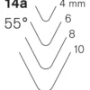 Pfeil Series 14a - Spoon Bent Soft V-tool (55°)