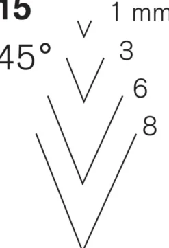Pfeil Series 15 - 45° V Parting Tools
