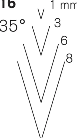 Pfeil Series 16 - 35° V Parting Tools