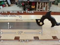 Rob Cosman Medium Tenon Saw - Rip Cut