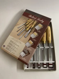 Robert Sorby Set of 5 Gilt Edge Chisels - Boxwood