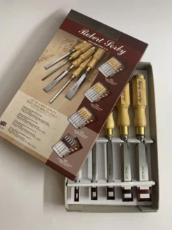 Robert Sorby Set of 5 Octagonal Handled Bevel Edged Chisels