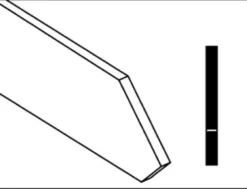 Robert Sorby 1/16' Slim Parting Tool