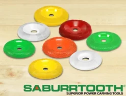 Saburrtooth Flat Faced Shaping Wheel - 4'' Sanding Disc